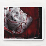 Bloodstained White Rose Mouse Mats