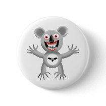 BLOODSUCKER KOALA PINBACK BUTTONS
