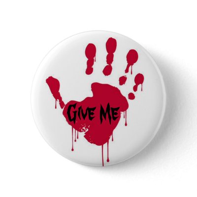 Bloody 5 Button by broomnhammer