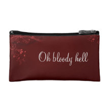 Bloody bag makeup bags