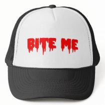 Bloody "Bite Me" Hat