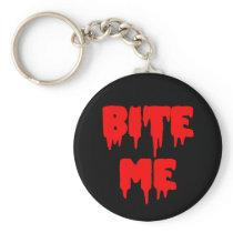 Bloody "Bite Me" Keychain
