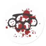 bloody brass knuckles stickers