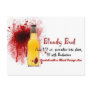 Bloody Bud Drink Recipe Post Card