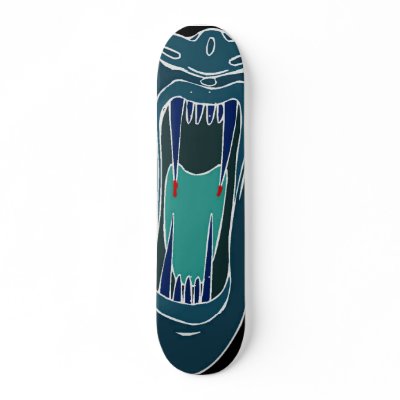 Bloody Fang Custom Skate Board by Paddydee56