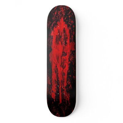 Bloody Gothic Pagan Celtic Cross Skate Board Deck by FlowstoneGraphics
