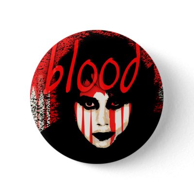 Bloody Halloween button by teeshop