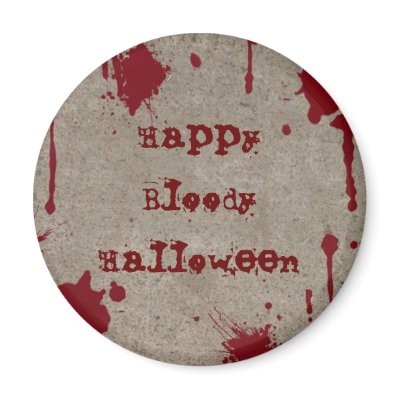 Bloody Halloween Magnet by starstreamdesign