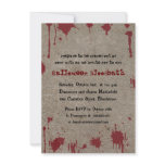 Bloody Halloween Party invitation