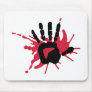 Bloody hand mouse pad