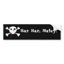 Bloody Jolly Roger Bumper Sticker