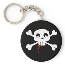Bloody Jolly Roger Keychain