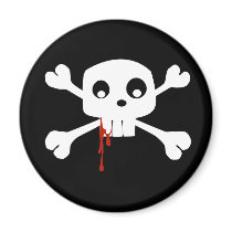 Bloody Jolly Roger Magnet