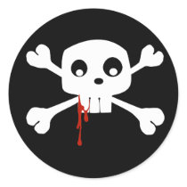 Bloody Jolly Roger Sticker