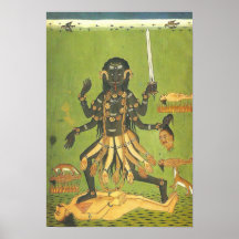 Bloody Kali patron goddess of the Thugs Poster