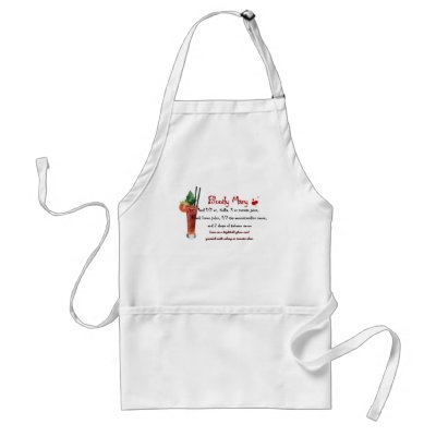 Bloody Mary Drink Recipe Aprons by VampOut