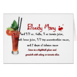 Bloody Mary Drink Recipe cards