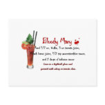 Bloody Mary Drink Recipe postcards