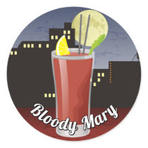 Bloody Mary Round Stickers