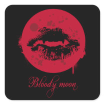 Bloody moon sticker