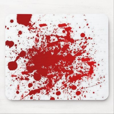 Bloody Mousepad by broomnhammer
