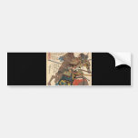 Bloody Samurai in Full Armour on a Horse c.1848 Bumper Sticker