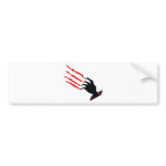 bloody Scratch hand bumper stickers