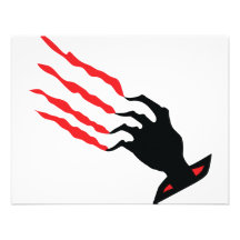 bloody Scratch hand Custom Invite