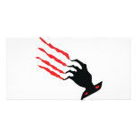 bloody Scratch hand photo cards