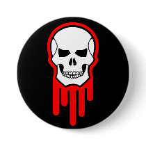 bloody skull button