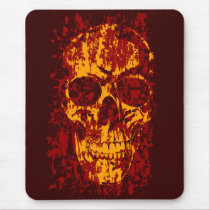 bloody skulls mouse mats