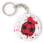 Bloody soccer ball keychains