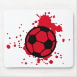Bloody soccer ball mousepads