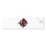 bloody target sniper bumper sticker