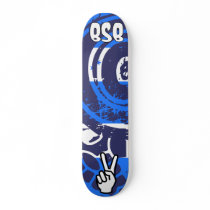Bloody Zebra/Blue Skate Board