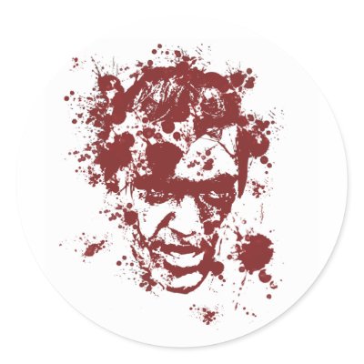 Bloody Zombie Sticker by truehypeproductions