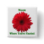 Bloom where you're Planted Daisy Square Button