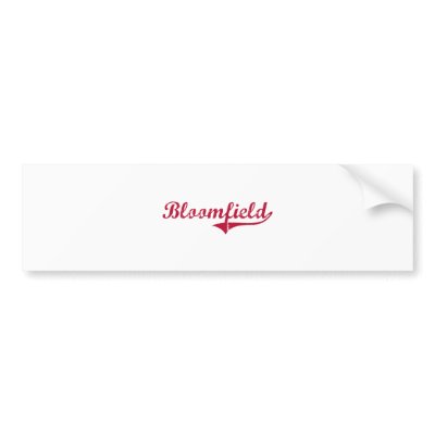 Bloomfield New Mexico Classic Design Bumper Sticker by cityshirt