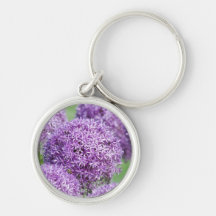 Blooming Allium Flowers  Keychain