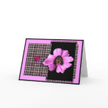 Blooming Beagle Pink Valentine's Day Card