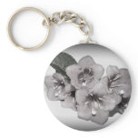 Blooming Black and White Keychain