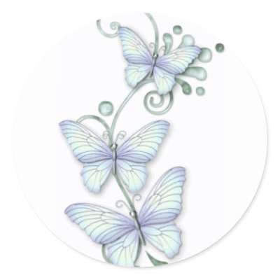 Blooming Butterflies 4 Stickers by fstasu54