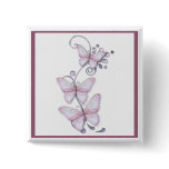 Blooming Butterflies Pinback Buttons