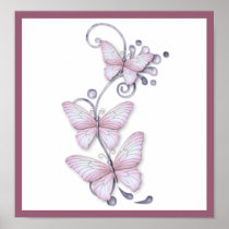 Blooming Butterflies Print