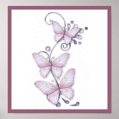 Blooming Butterflies Print by fstasu54