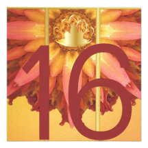 Blooming Dream Sweet Sixteen Invitation-Customise