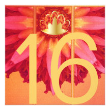 Blooming Dream Sweet Sixteen Invitation-Customise