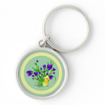 Blooming Hearts Easter Chick Keychain by ChiaPetRescue