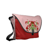 Blooming Hearts Rickshaw Messenger Bag