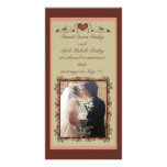 Blooming Hearts Wedding Announcement Photo Card
